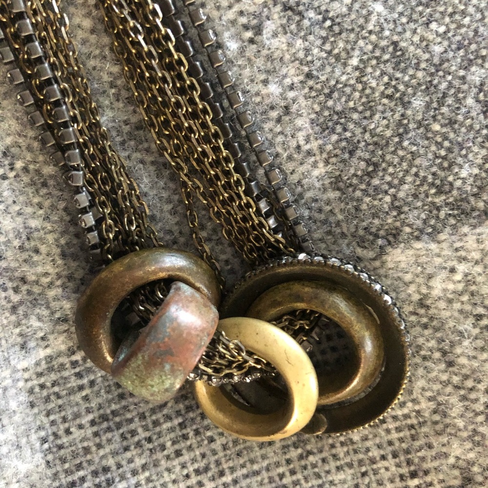 Giles & Bro rings of Africa necklace.  Multi-strand. Worn twice. 30-31”